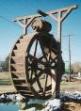 8 ft waterwheels/  Campobello, South Carolina. These gorgeous waterwheels are greatly enhanced with the barrel fountain located above. Can be installed on garden ponds, great for landscape, home & garden, yard/ (SC)pre-assembled kits