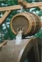 with the barrel fountain kits the water is drawen out ponds,streams, or garden ponds into the fountain of the barrel to the waterwheels and recycled back into the garden ponds.(Beautiful addition)Great home and garden idea!