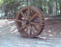 4ft garden mill wheel by sullivan's water wheels.