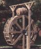 4ft water wheel, Great for smaller garden ponds & landscape