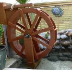 Water Wheel Built in New Zealand from Water Wheel plans